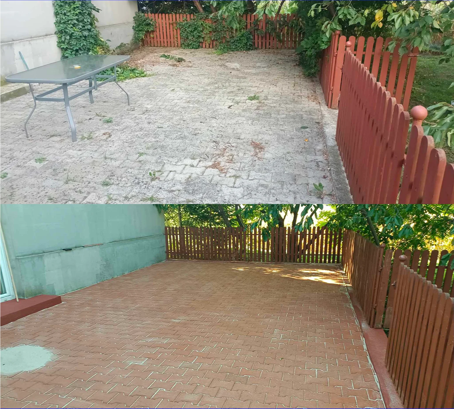 Renowacja tarasu z kostką brukową