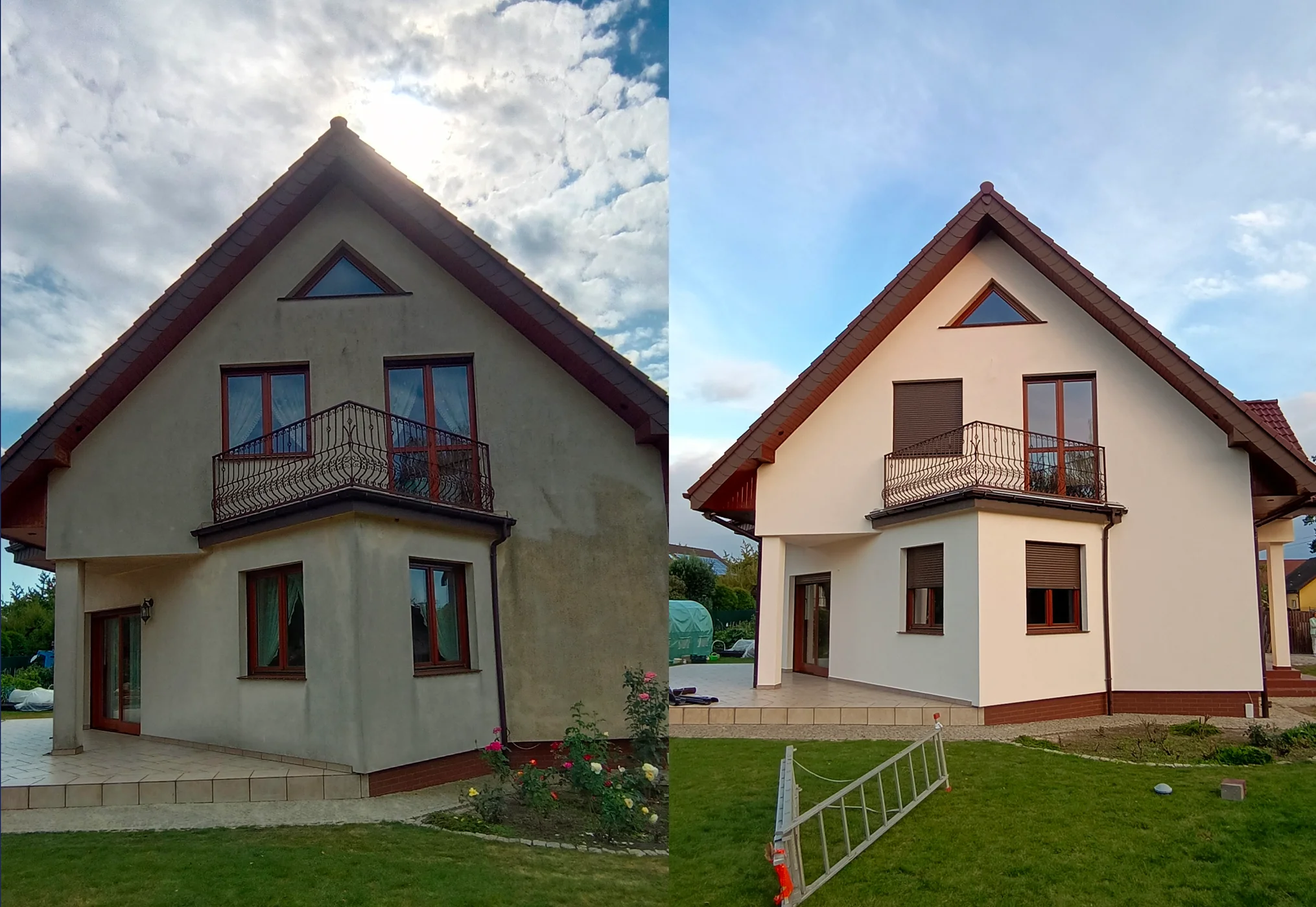 Przebudowa domu - przed i po
