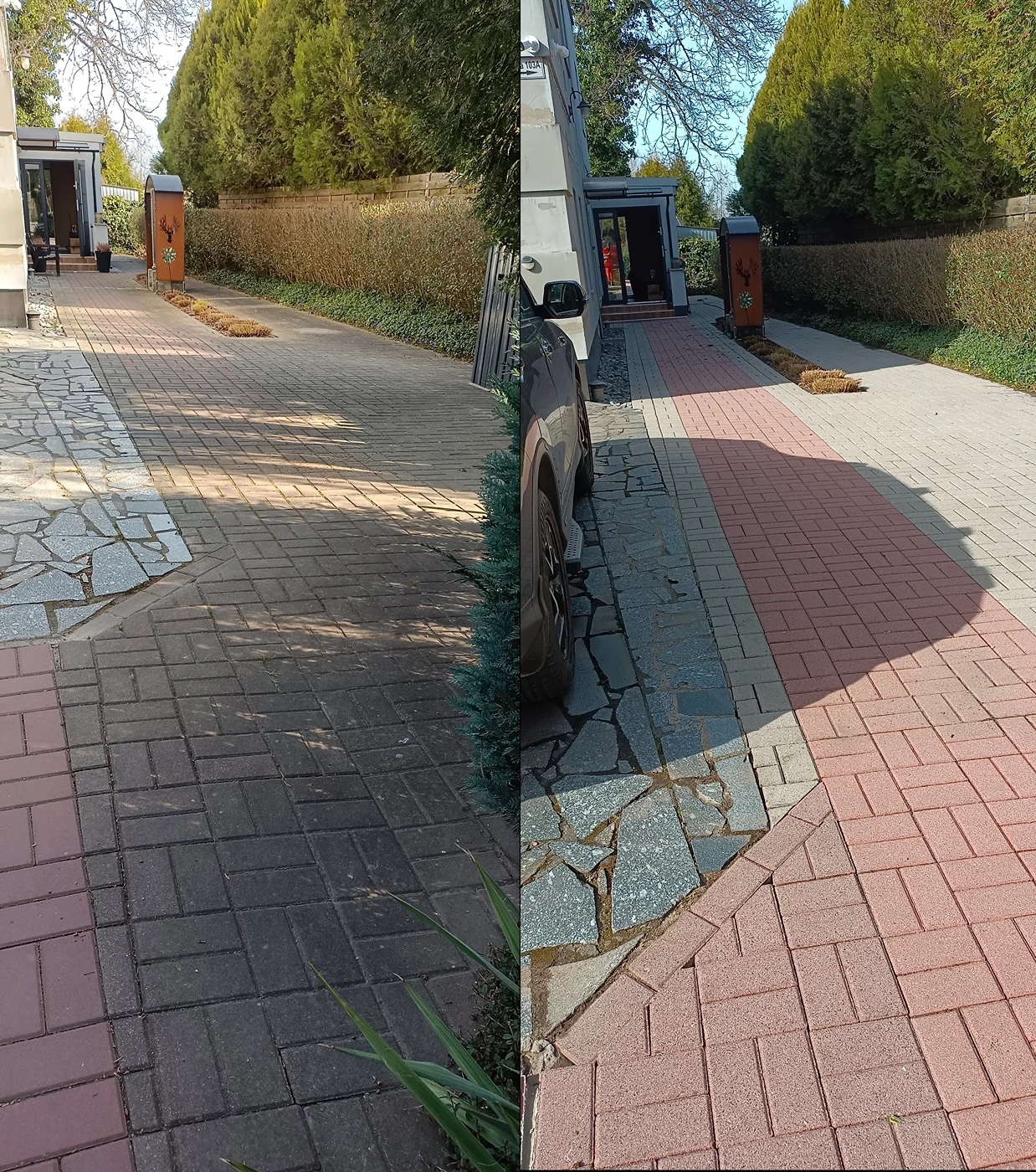 Renowacja podjazdu z kostki brukowej